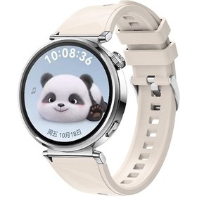 Resim Huawei Gt4 41mm Uyumlu Zore Krd-129 18mm Silikon Kordon Strap Kayış-starlight 
