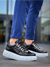 Resim Kb-x10 Kuback Siyah Rugan Beyaz Yüksek Taban Günlük Spor Ayakkabı Beyaz 