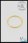 Resim MAZEN Sarı halka Hızma | 925 Ayar Gümüş Tekli Hızma | Minimalist Burun Piercing | Kadın Takı Aksesuar 