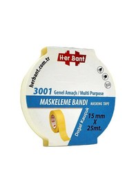 Resim Her Bant Krepe Maskeleme Bantı 15 Mmx25 Mt 3001 
