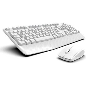 Resim Turbox Workeys Office Usb Kablosuz 2.4ghz Beyaz Multimedya Standart Q Kablosuz Klavye Ve Mouse Lazer 