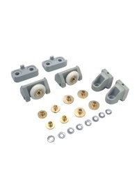 Resim Ayrıntıshop Duşakabin Katlanır Rulman Tekerleği Seti Gri 