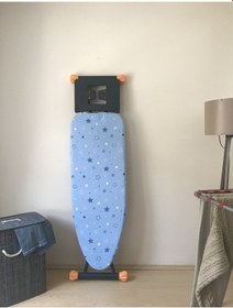 Resim sev Home ipli ayarlanabilir stoperli Keçeli Ütü Masası Kılıfı Örtüsü Bezi 55x140cm Gökyüzü 