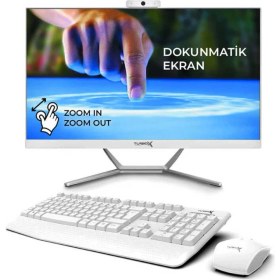 Resim Turbox TAx962 Intel Core i5 6400 16GB DDR4 1TB NVMe 23.8 Dokunmatik Ekran BTH Webcam All in One PC 