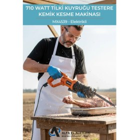 Resim 700-1000 Watt MX4539 710 W Tilki Kuyruğu Testere ve Kemik Kesme Makinası Elektrikli 