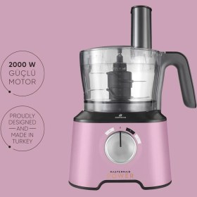 Resim Karaca Mastermaid Power Essential Pink Gıda Hazırlama Seti 2000W 