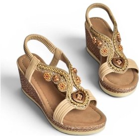 Resim Fox Shoes Y274501609 Ten Dolgu Tabanlı Kadın Sandalet 