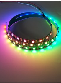 Resim Ws2812B PC Anakart uyumlu 1.METRE Argb Şerit Led 5V 
