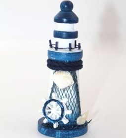 Resim Ahşap Marin Deniz Feneri Model 2 
