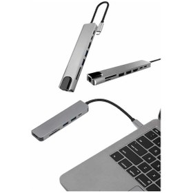 Resim Çevirici Dönüştürücü Adaptör Apple Uyumlu MacBook 3 In 1 Type-c To Hdmı Usb 3.0 