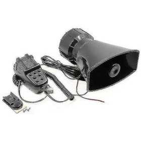 Resim Createtech 5 Ton Araba Megafon, 12v 110db Alarm Kornası, Yangın Ambulansı Siren, Yüksek Kalite 