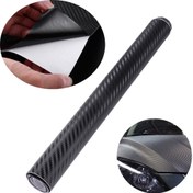 Resim 30cmx127cm/11.8x50inch 3D Karbon Fiber Vinil Kaplama, Otomotiv Kullanımı için Dış Mekan Derecelendirilmiş Levha Rulo Film Araba Çıkartmaları 