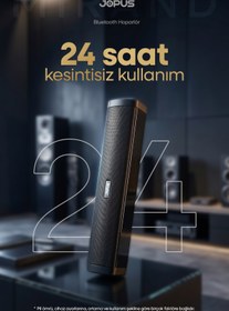 Resim Jopus Yüksek Sesli Şarjlı Taşınabilir Bluetooth Hoparlör Kablosuz Speaker AUX USB SD Kart Girişli Destekli 