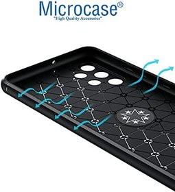 Resim Microcase Samsung Galaxy A32 Focus Serisi Yüzük Standlı Silikon Kılıf - Siyah 