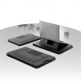 Resim Lenyes LTS231 Ayarlanabilir Çok Fonksiyonlu Macbook Notebook Standı Siyah 