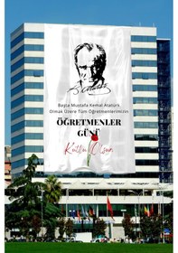 Resim Öğretmenler Günü Özel Poster 1. Kalite Raşel Kumaş 400x600 Cm- No:22 1 