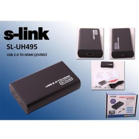 Resim S-link SL-UH495 Usb 2.0 To Hdmı Dönüştürücü 