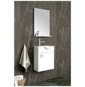 Resim Mini 45 Cm Sol Banyo Dolabı Beyaz 