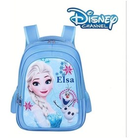 Resim Willowhaven Disney Frozen Geniş Omuz Askılı Sırt Çantası Mavi Orta Boy Mavi 