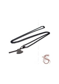 Resim Küçük Boy Balta Siyah Çelik Erkek Kolye K745 