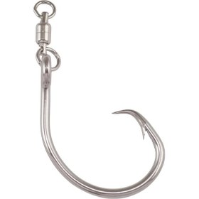 Resim Mustad Swivel Demon Perfect Circle 3x Strong Se39950np Olta İğnesi Staınless Steel - No:8/0 - 2li 