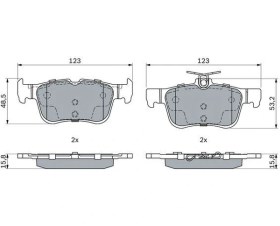 Resim Arka Fren Balatası Galaxy 3 1.5. 2.0. 2.0 Tdcı. 2.0 2015 Mondeo 5 2014 Focus 4 2018 Jx612m007aec Ktlx612m007aeb 