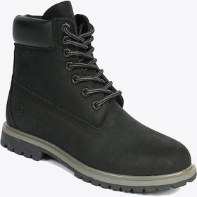 Resim Hammer Jack Hakiki Deri Nubuk Siyah Kadın Bot & Bootie 1101-g Siyah 