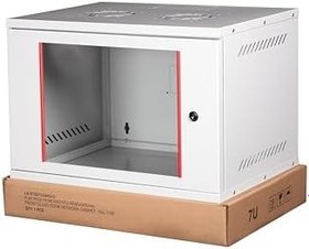 Resim Lande 9U 19" Security Box Duvar Tipi Kabinet, Demonte, 542mm Genişlik, 400mm Derinlik, Açık Gri Renk 