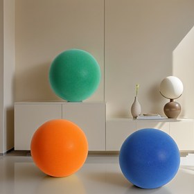 Resim 18Cm Düz Renk Eğlenceli Sessiz Çapraz Top, Yaratıcı Olmayan, Tatil Hediyesi 