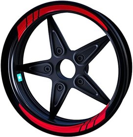 Resim Reflektif Kırmızı Moto GP İç Jant Şeridi Sticker 