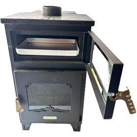 Resim Şömine Fırınlı 2 Camlı Pelet Sobası-426 