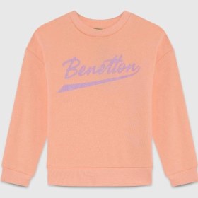 Resim United Colors Of Benetton Kız Çocuk Bnt-g23345 Benetton Sweatshirt Somon-1882 SOMON 