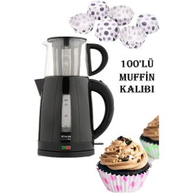 Resim Schafer Optimal Plus Elektrikli Çay Makinesi + Muffin Kalıbı 100'lü 