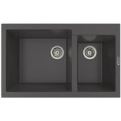 Resim Polex Cristal Lux Granit Eviye P1.75 Antrasit 