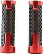 Resim Hightower Kırmızı 2 Adet Evrensel 7/8" 22mm Motor Tutacak Old School Bobber Tutamak 