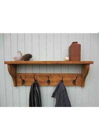 Resim Umutpark Umuthomedesing Ahşap Rustik Duvar Askılık. Ceviz 