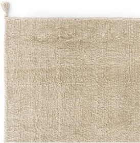 Resim Cool Halı Cool Cotton Ccn Plain Bej Makinede Yıkanabilir Kaymaz Taban Pamuk Dokuma Bebek Halısı Bej 