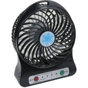 Resim TeknoArmy Mini Şarjlı Fan Vantilatör Masaüstü 3 Kademeli Soğutucu Sessiz Şarjlı Masaüstü Vantilatör Fan 