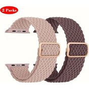 Resim Gaojunshop01 iOS Watch Uyumlu 38mm 40mm 41mm 42mm Çok Renkli Solo Loop Spor Bant Seti 