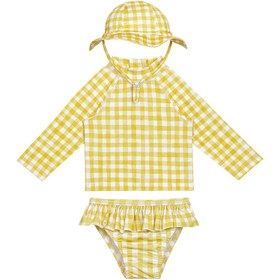 Resim Sand Mother Kız Çocuk Üç Parça Mayo Set Honey Mustard - 18-24 Ay 