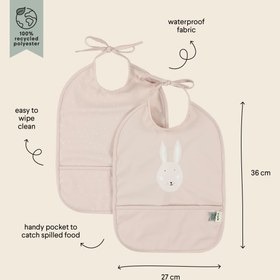 Resim Trixie Mrs.Rabbit - Sıvı Geçirmez 2li Mama Önlüğü Seti 