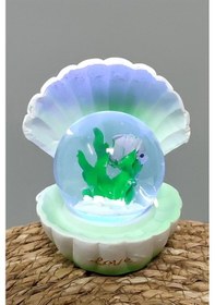 Resim Balık İstiridye Işıklı Kar Küresi Orta 