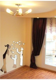 Resim M3 Decorium Anne Ve Çocukları Dekoratif Ayna Gümüş 