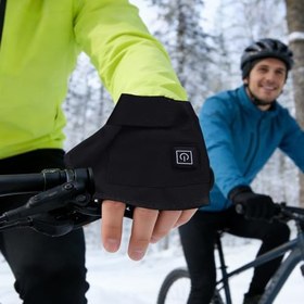 Resim Isıtmalı Kış Eldivenleri - Dokunmatik Parmağısız Sıcak | USB Isıtmalı Eldivenler Ve El Isıtıcılar Erkekler Için | Kadınlar, Gençler, Sporcular, Kayak, Yürüyüş, Çalışma Ve Snowboard Için 