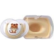 Resim Mamajoo Tekli Desenli Emzik & Renkli Saklama Kutusu 12 Ay+Ekru K Ekru 