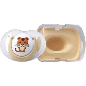 Resim Mamajoo Tekli Desenli Emzik & Renkli Saklama Kutusu 12 Ay+Ekru K Ekru 