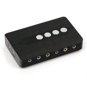 Resim Dark 7.1 Analog / Optik 2 Kanal Profesyonel USB Ses Kartı (DK-AC-USCP7) 