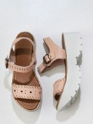 Resim Bueno Shoes Pudra Deri Kadın Dolgu Topuklu Sandalet 01ws7700 