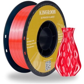 Resim Silk Pla Filament Şeker Kırmızısı / Gül Rengi Candy Red - 1.75mm 1kg - Ekstra Parlak 