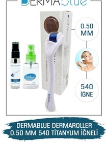Resim Dermablue 0.50mm Dermaroller 540 Titanyum Iğneli Orijinal Derma R 